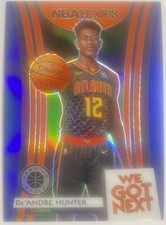 De'Andre Hunter RC 2019-20 NBA Hoops Premium Stock BLUE PRIZM We Got Next HAWKS