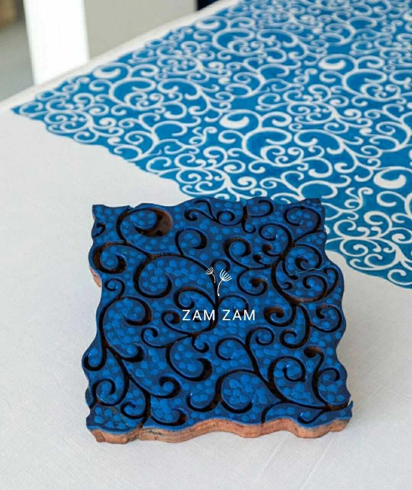 Floral Print New 2.5 Yard Craft Indian Hand Block Print 1434 Pure Cotton Fabric - Image 4 of 4