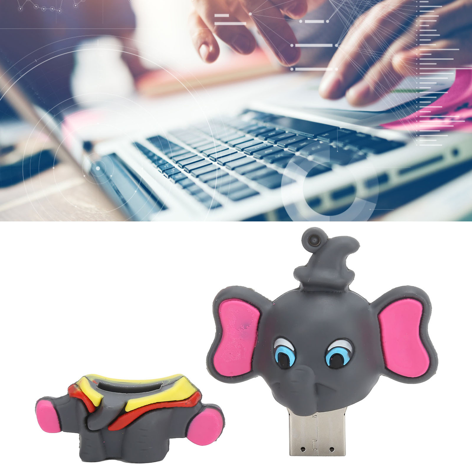 Portable USB2.0 Flash Drive Cute Cartoon Styling Data Storage Transmission M LJ