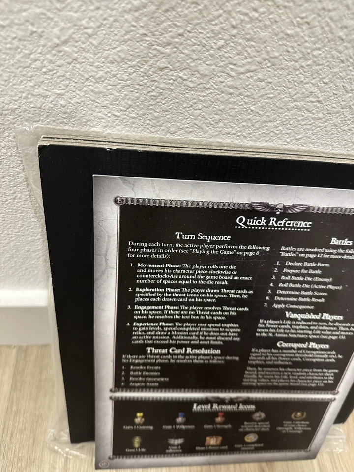 Warhammer 40k RELIQUIA Juego de Mesa Base Fantasy Flight Games SOLO TABLERO Y LIBRO DE REGLAS Foto 4 de 4