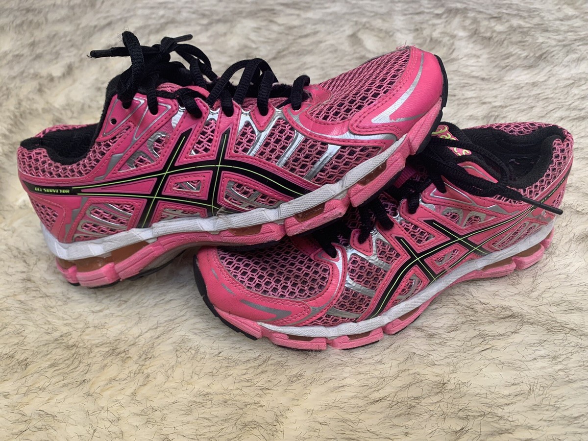 Women's ASICS Gel Surveyor Hot Pink Sneakers (8) T453N | eBay