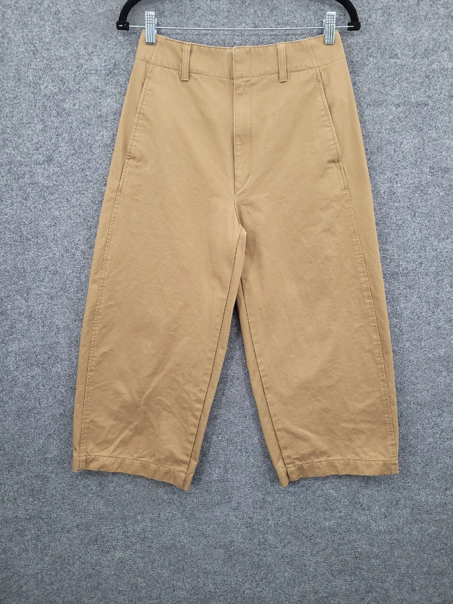 Uniqlo high waist 2025 chino wide leg pants