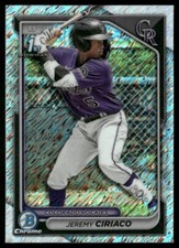 2024 Bowman Chrome Prospects Shimmer Refractor Jeremy Ciriaco #BCP-165 GS1