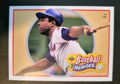 HANK AARON; 1991 Upper Deck Heroes Baseball Card #22 of 27 - Braves