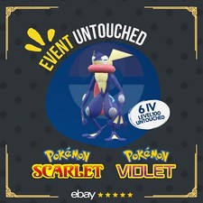 Greninja Unrivaled Tera Raid Event Untouched Legit Pok mon Scarlet Violet     