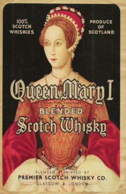 A ''Queen Mary 1'' Handmade Scotch Whisky London Repro Advertising Postcard - 1057