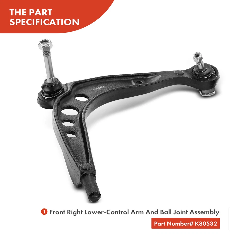 4x Brazos de control con rótulas y varilla de amarre para BMW 318i 318is 320i 323i 325i M3 Z3 Foto 4 de 4