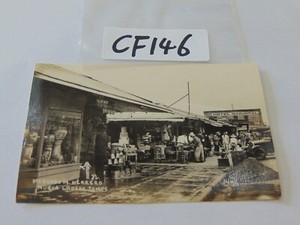 VINTAGE POSTCARD PHOTO N LAREDO TAMPS MEXICO BLACKSMITH MARKET HOTEL NACIONAL