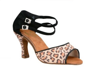 Leopard Latin 'Debbie' Dance Shoe Heel Uk Size *Salsa