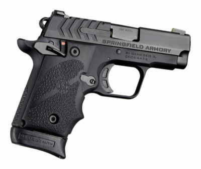 Springfield Armory 911 380: Rubber Grip with Finger Grooves Ambi Monogrip 48080