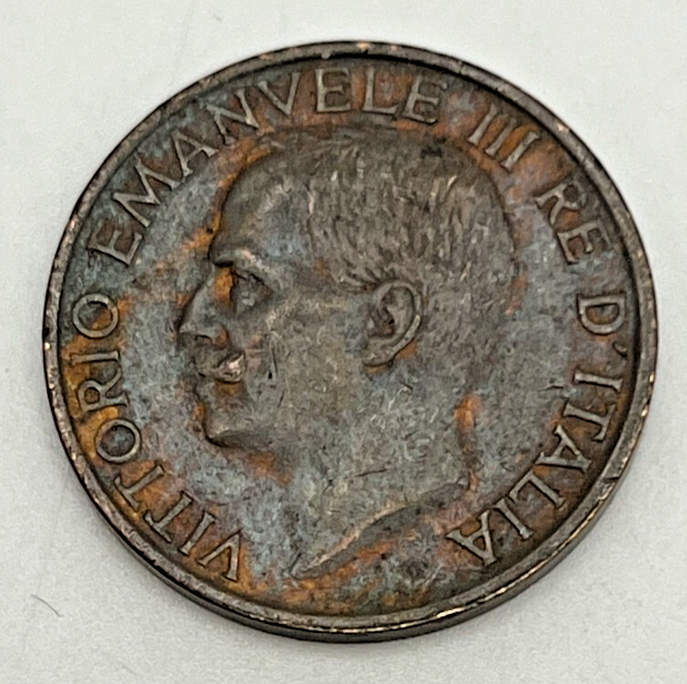 1921 Italy 10 Centesimi Honeybee KM#60 Copper Victor Emmanuel III