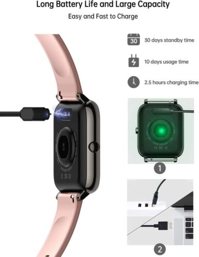 Smartwatch con monitor pressione sanguigna frequenza cardiaca per Samsung Galaxy A14 5G - Foto 38 di 38
