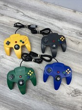 Lot Of 4 Generic Controllers Green Blue Black And Yellow Tested And Working