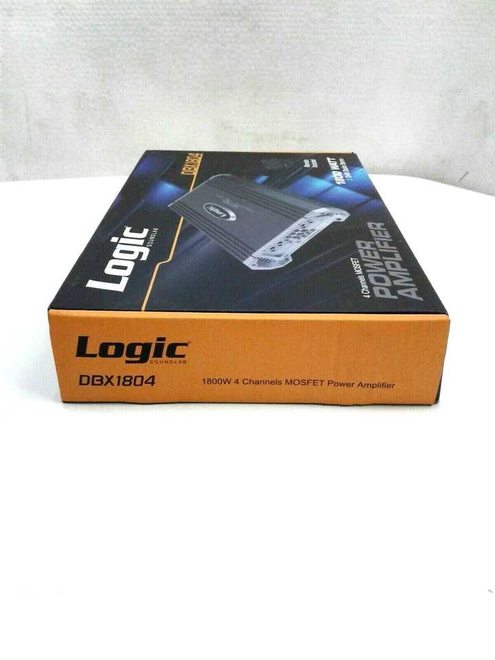 LOGIC DBX1804 1800 WATTS PEAK POWER 4 CHANNEL MOSFET POWER CAR AMPLIFIER - Image 2 of 4