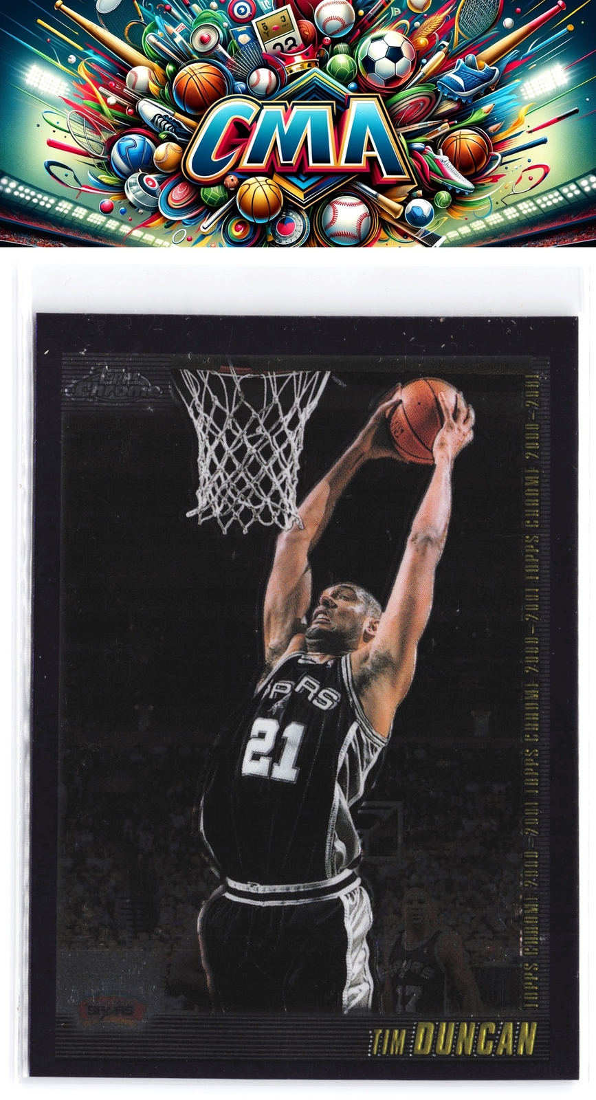 2000-01 Topps Chrome #40 Tim Duncan