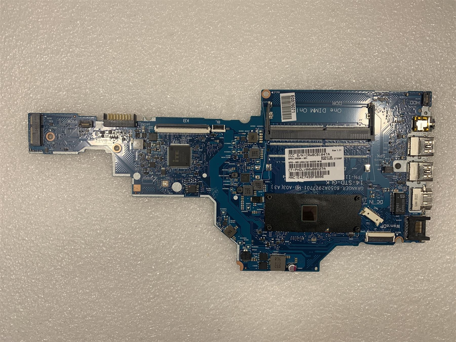 HP 14-CK 14-CS L23234-601 L25540-601 L25540-001 Intel N4000 UMA Motherboard NEW