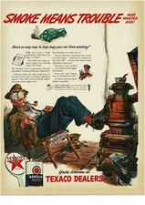 1942 TEXACO Havoline Motor Oil ALBERT DORNE artist Vintage Print Ad