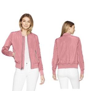 dusty rose bomber jacket