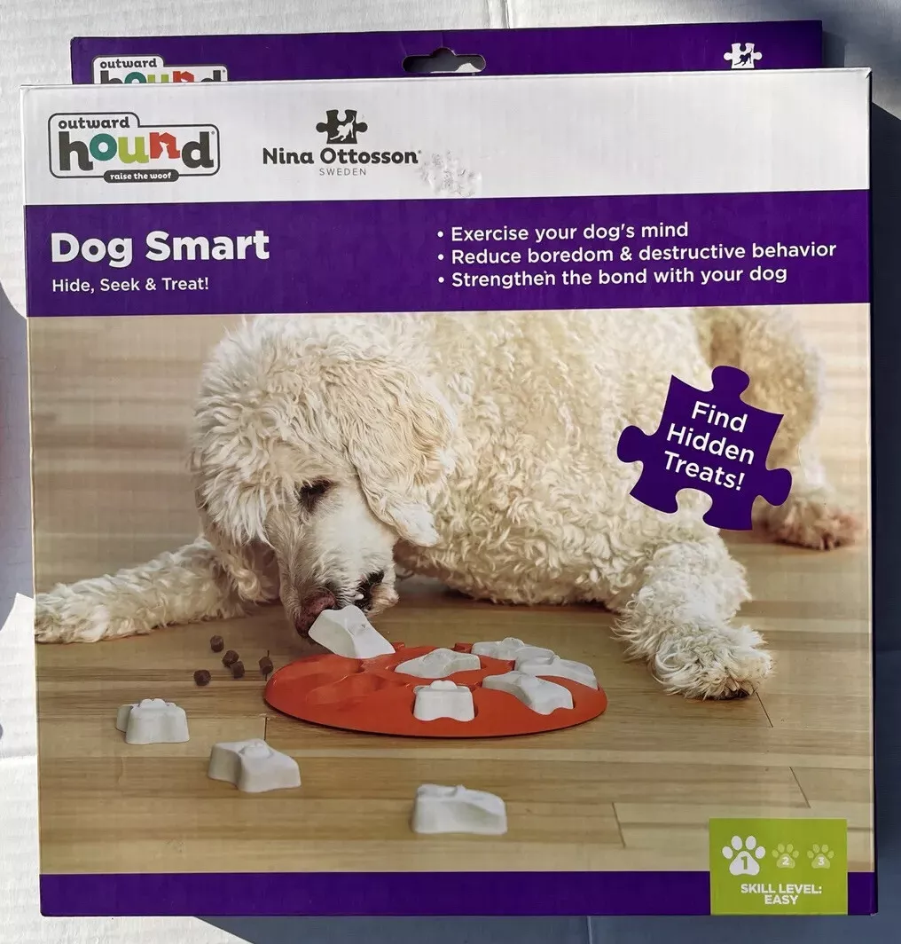 Nina Ottosson Dog Trubble Interactive Doy Toy Puzzle for Dogs Wood