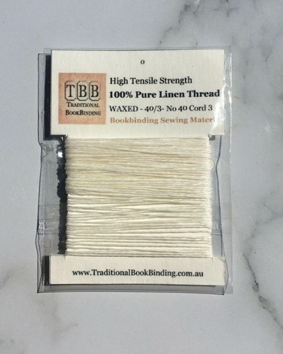 Bookbinding Sewing Set- 3 Packs 100% Natural Linen Threads and 8 Needles - Picture 4 of 6
