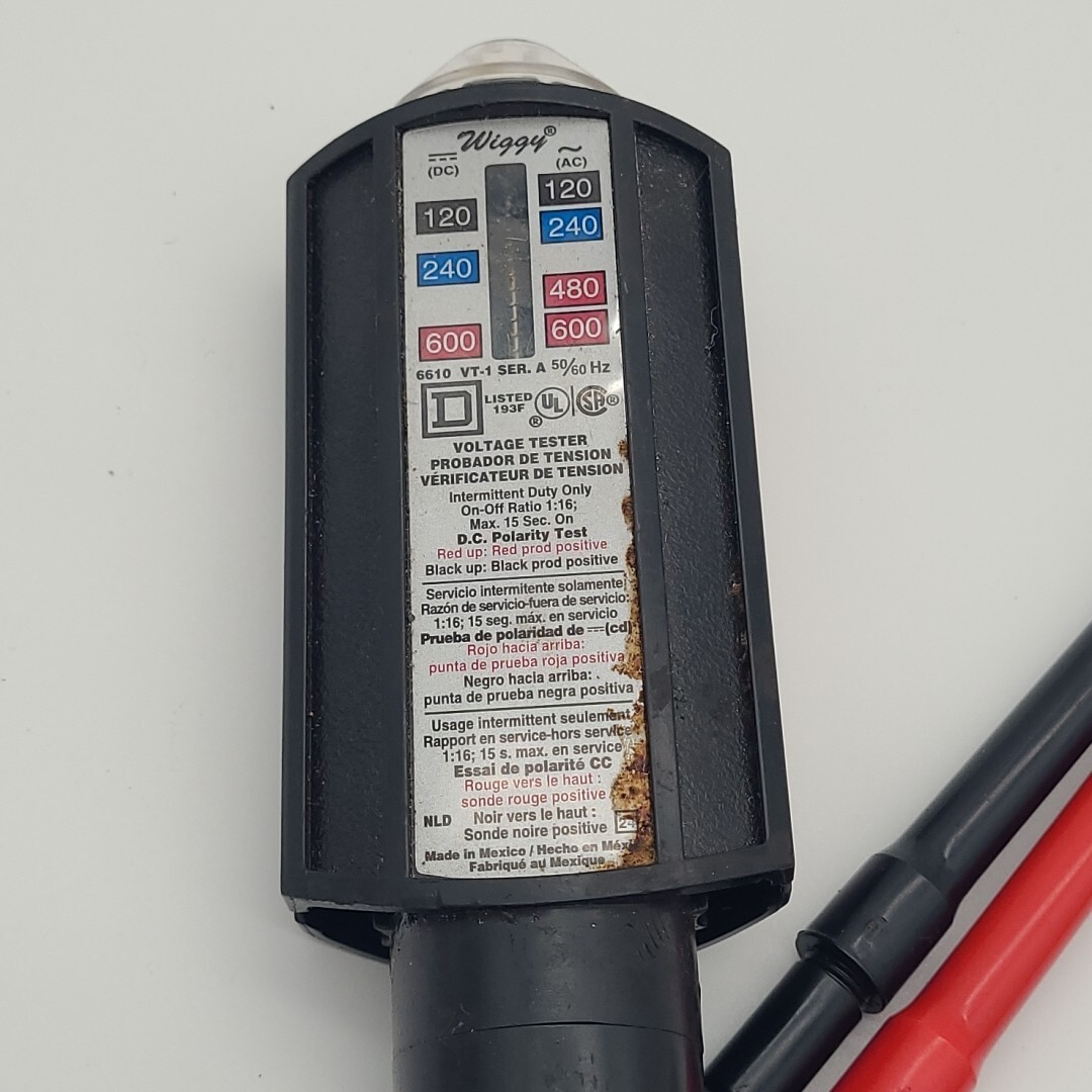 Square D Wiggy Type VT1 Class 6610 AC/DC Voltage Tester, Series A