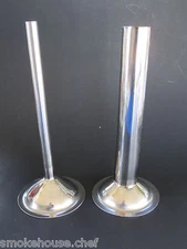 (2) #32 size  Sausage Stuffing Stainless Steel Tubes for Meat Grinder Stuffer