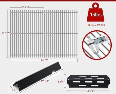 Grill Parts Kit for Weber Genesis II/LX 300, Genesis II E-310, II S-310,II S-335