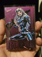 2021 2022 UD Marvel Metal Universe Spider-man PINK F/X SILVER SABLE #81  /75