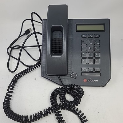 Polycom CX300 Desktop Phone 2705-09-1110 Black with Cords