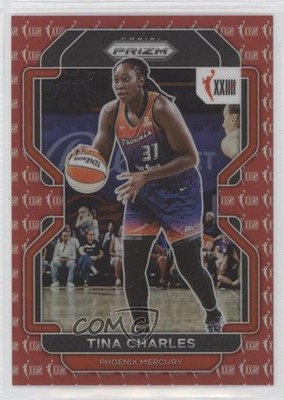 2022 Panini Prizm WNBA W25 Red Prizm 97/199 Tina Charles #159 00zd
