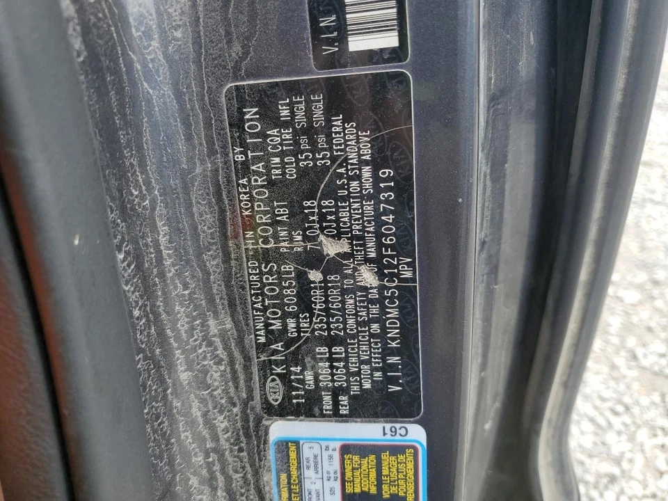 Motor soplador trasero HVAC usado se adapta a: Kia Sedona 2015 trasero grado A Foto 2 de 4