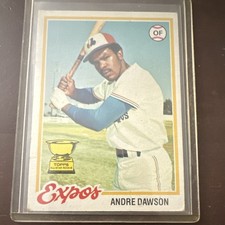 Topps 1978 Andre Dawson All-Star Rookie #72 Montreal Expos Baseball Card. rookie card picture