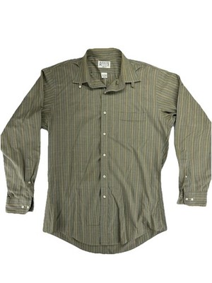 Men s Arrow Brigade Long Sleeve Button Down Medium 15 1/2 34/35 FLAWED
