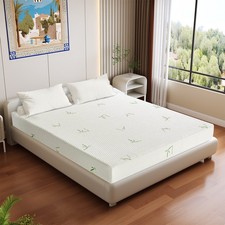 5" 6" 8" Gel Memory Foam Mattress with Breathable Bamboo Fabric Removable Cover
