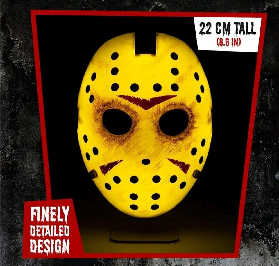 Jason Voorhees Hockey Mask Lamp Light Friday The 13th Horror