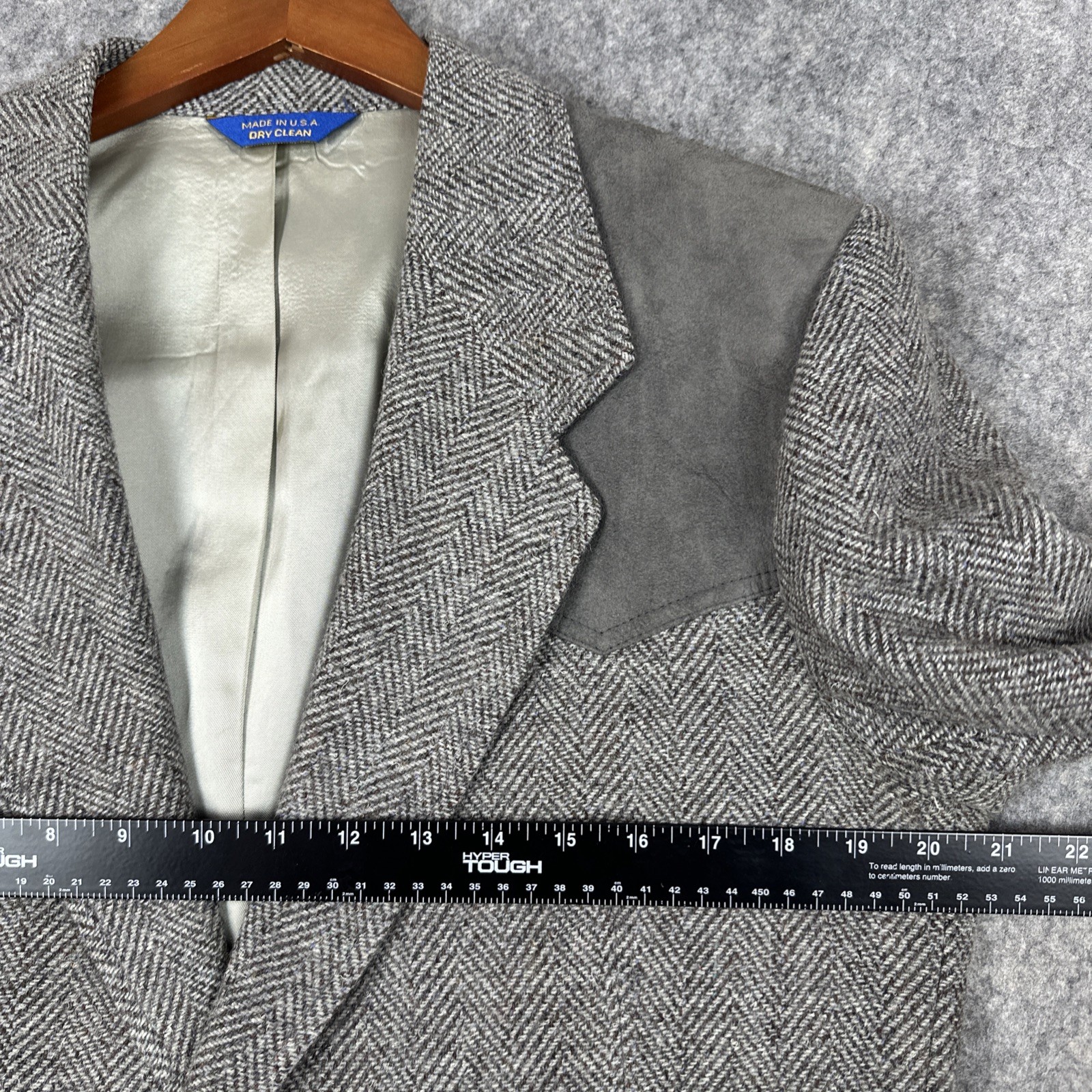 Pendleton Jacket Mens 40 Elbow Patch Wool Tweed R… - image 8