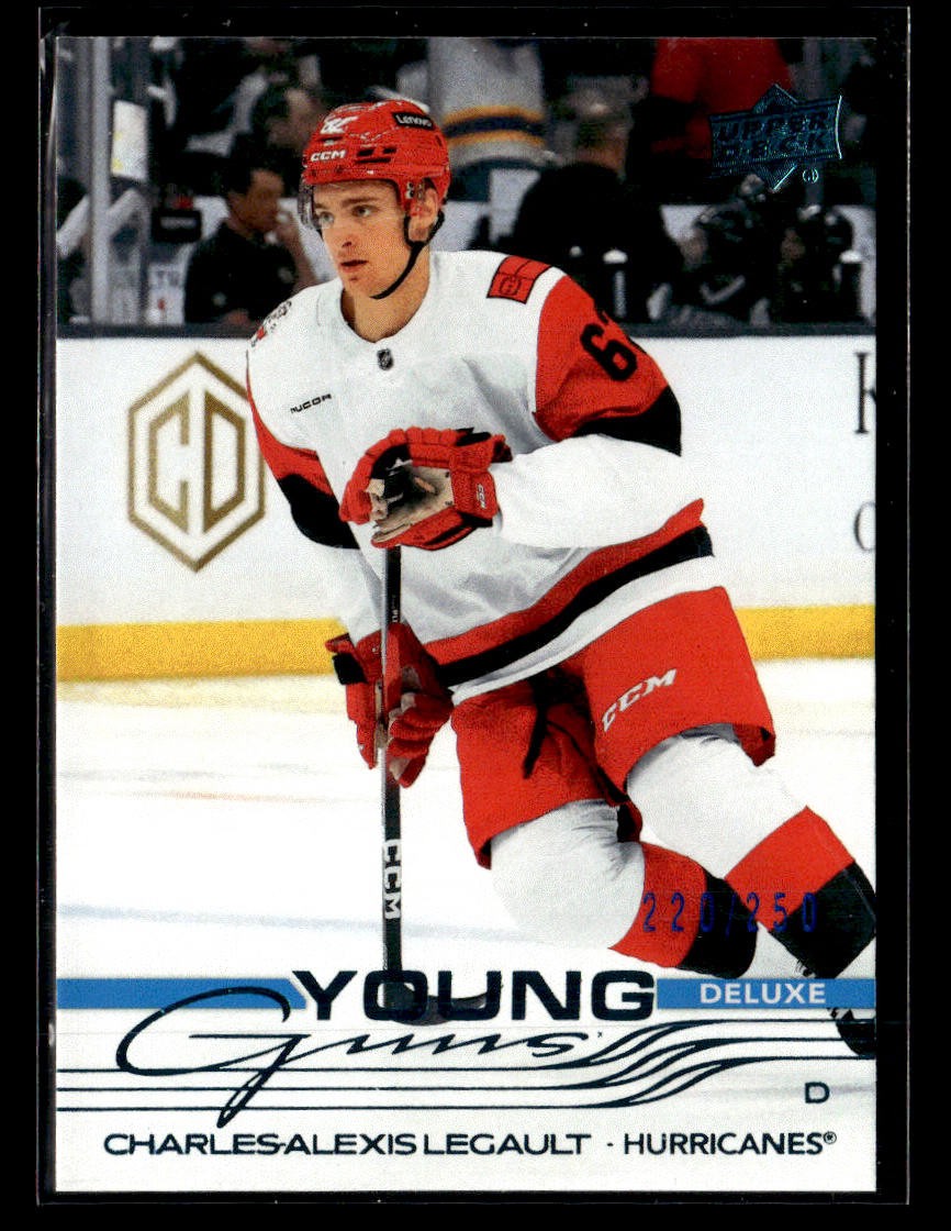 2025-26 Upper Deck #454 Charles-Alexis Legault Deluxe #/250 Rookie card