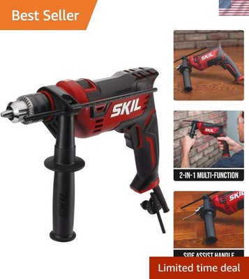 Powerful 7.5-Amp Hammer Drill: Multi-Function Tool for Professionals