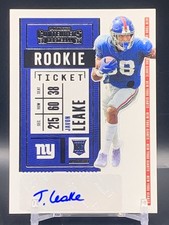 2020 Panini Contenders #260 Javon Leake Rookie Auto - New York Giants