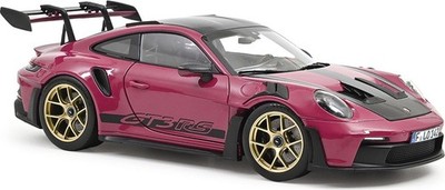 Porsche 911 GT3 RS w/Weissach Package Ruby Star in 1:18 scale by Norev