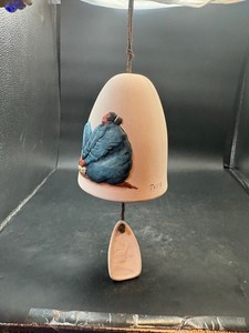 Vintage Southwest Pottery Navajo Woman Wind Bell