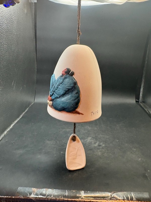 Vintage Southwest Pottery Navajo Woman Wind Bell