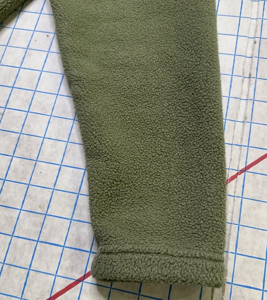 Chaqueta REI Para Hombre M/L Cremallera Completa Verde Vellón Exterior Senderismo Estilo Vintage Foto 4 de 4