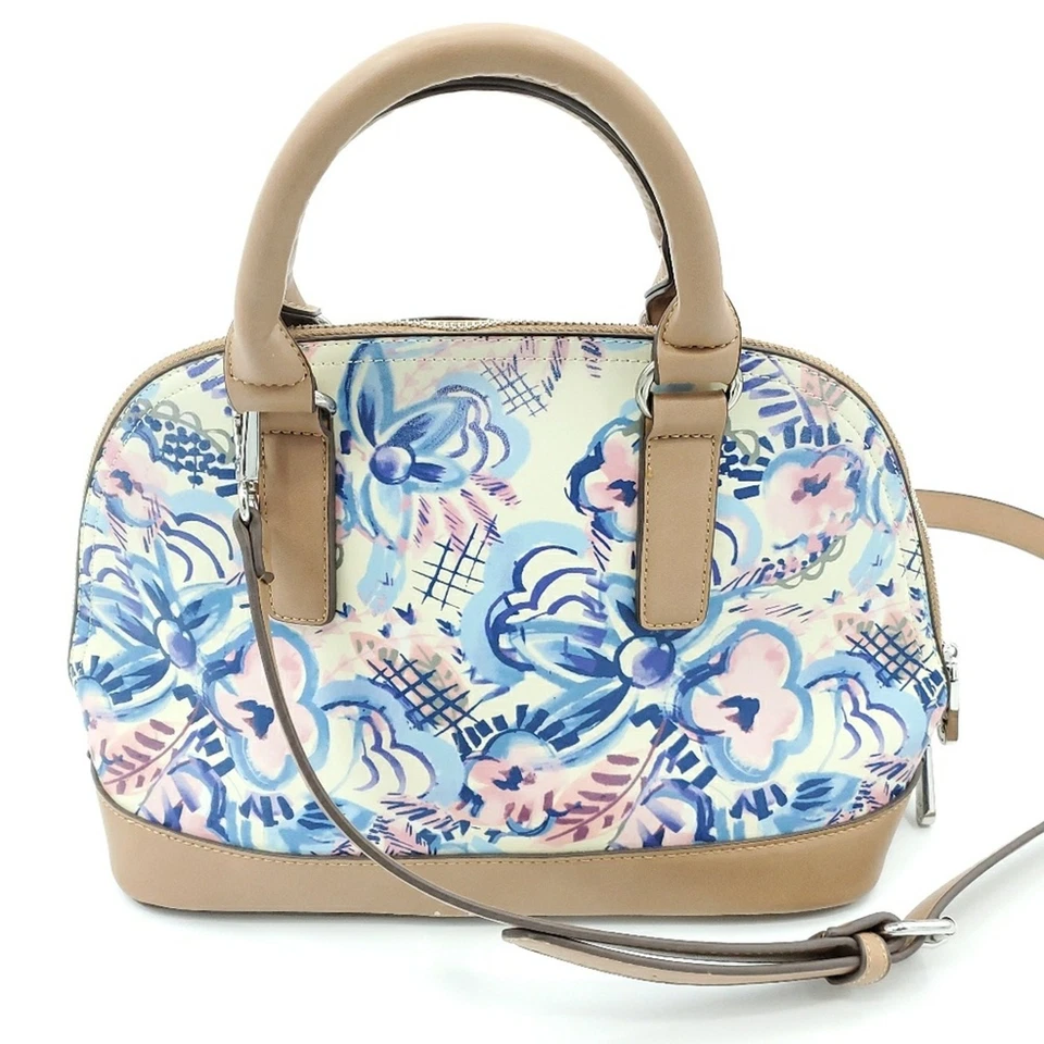 Charming Charlie Floral Pastel Watercolor Purse Handbag - Imagem 2 de 4