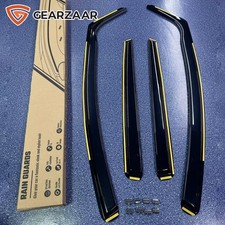 4pc Wind Deflectors For Ford Fiesta MK7 2008-2017 5 Door Hatchback Tinted + Clip