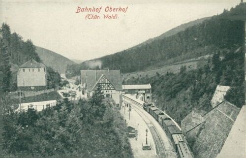 Postcard Oberhof Railway Station around 1915 Railway (No.849)