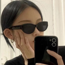 Oval Sunglasses UV400 Protection Mirror Lens Retro Style Lightweight PC