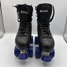 CHICAGO Premium Black Quad Roller Skates Men's Sz 8 - Women 10 - Lace Up - USED