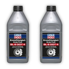 2x 1L LIQUI MOLY 21168 Bremsflüssigkeit SL6 DOT 4 Bremse Flüssigkeit Brake Fluid