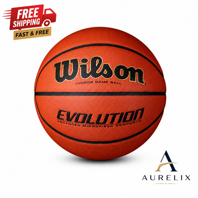 Wilson Evolution Basketball 29.5'' Official Indoor Game Ball Composite Leather